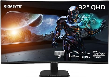 MONITEUR GIGABYTE GS32QC 165HZ VA CURVED 32 POUCE QHD 2K